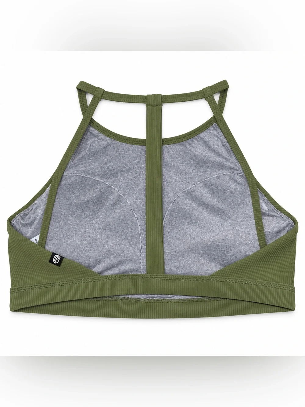Born Primitive Break the Limits Ribbed Sports Bra Army Green 2XL NWT